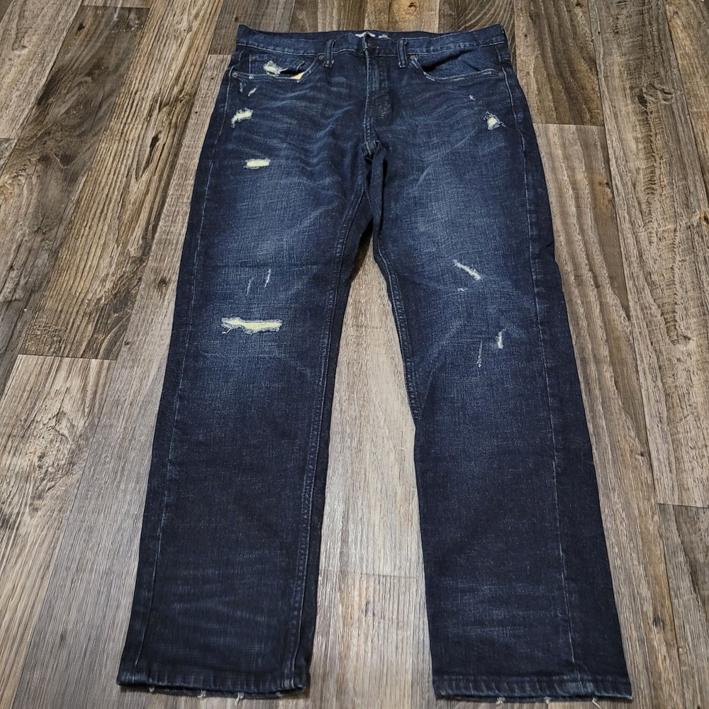 Old Navy Slim Built In Flex Jeans Mens 33x30 Blue Dark Wash Stretch Denim